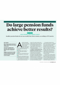 Do large pension funds achieve better results?